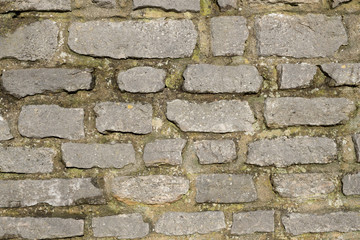 Closeup of ancient stone wall