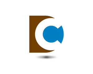 Fototapeta premium dc letter logo