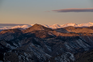 Fototapeta premium Mountains West of Golden, Colorado