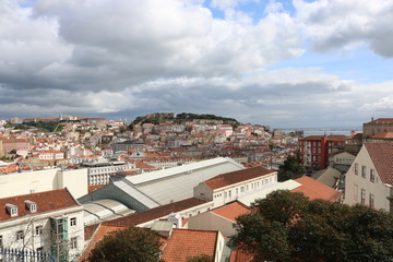 Fototapeta na wymiar Blick über Lissabon