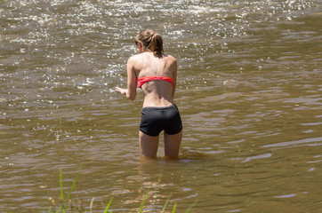 Girl in water