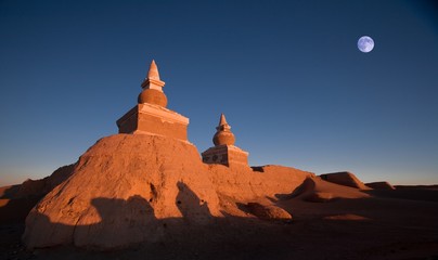 The scenery of desert in Inner Mongolia, China