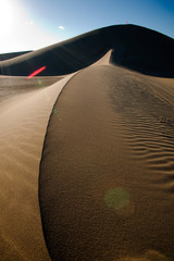 The scenery of desert in Ejina, Inner Mongolia, China