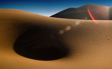 The scenery of desert in Ejina, Inner Mongolia, China