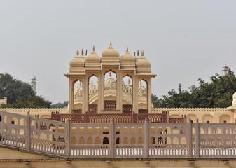 Obraz premium historical monument hawa mahal in jaipur rajasthan india