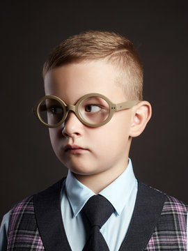 child in glasses.little boy