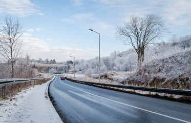 Access from the highway to the Petrovaradin fortress 