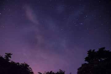 Fototapeta na wymiar Sky and stars at night