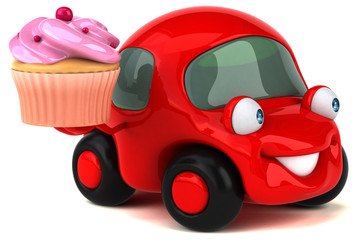 Fun car - 3D Illustration