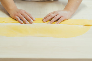 Obraz na płótnie Canvas Pasta all'uovo fatta in casa