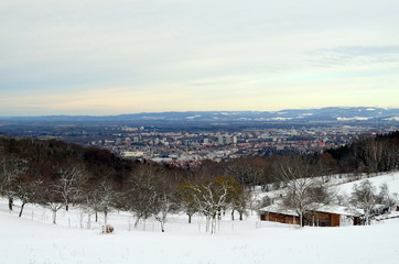 Blick vom Schönberg auf Freiburgs Westen
