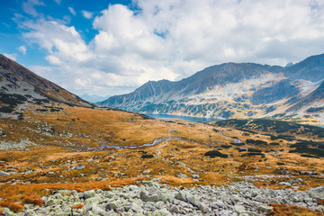 Five lakes valley in High Tatra Mountains, Poland