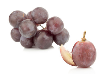 grape half. slice. isolated on  white background