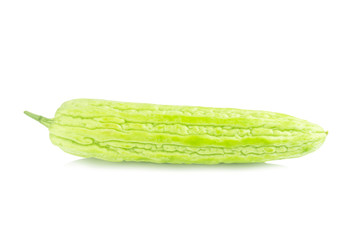 Bitter melon on white background