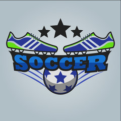 soccer football logo sports template