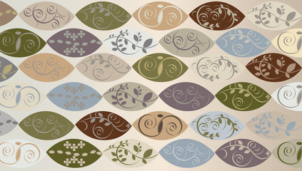 Abstract concept neutral colors leafs 