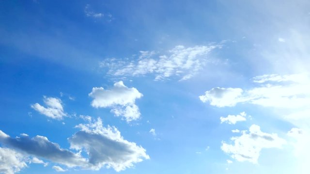 4k 空と雲のタイムラプス　1月　東京