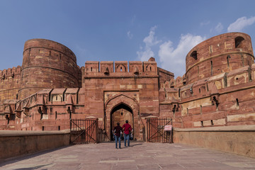 Entrance to the Agra Fort, Uttar Pradesh, India