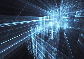 Fractal art - computer image, technological background