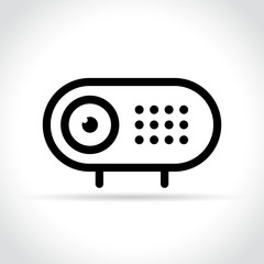 webcam icon on white background