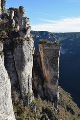 Gorges de la Jonte - roche décollée