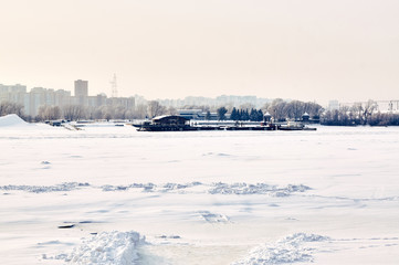 Obraz premium ice river