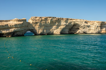 Obraz premium Oman Muscat Coast Landscape at Barr Al Jissah