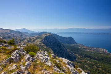 Mountain view, Croatia, Dalmatia, Biokovo national park landscape