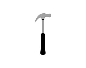 Drawing of a claw hammer, vector illustration.