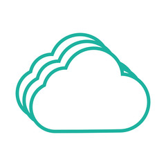 Cloud weather symbol cartoon
