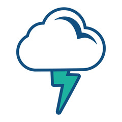 Rainy weather symbol cartoon