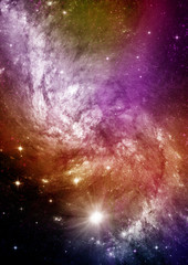 galaxy in a free space