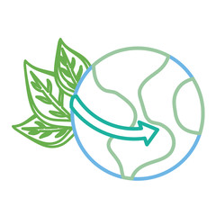 Eco earth world cartoon