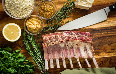 Ingredients for Roasted Rack of Lamb - 186438700