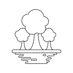 Trees nature symbol cartoon