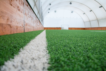 Hall with football field