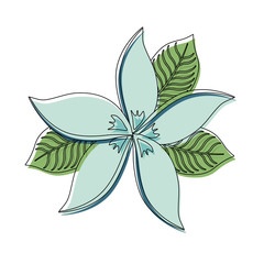 Beautiful flower symbol