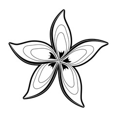 Beautiful flower symbol