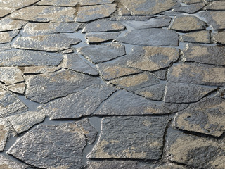 石畳　水　濡れた　素材