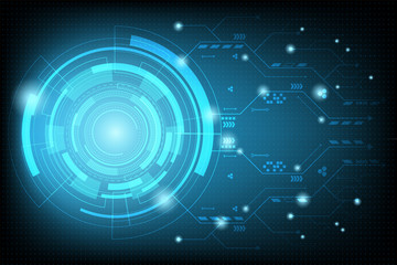 abstract futuristic circuit technology background.vector and illustration