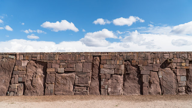 Ruins of Tiwanaku is a Pre Columbian archaeological site in western Bolivia