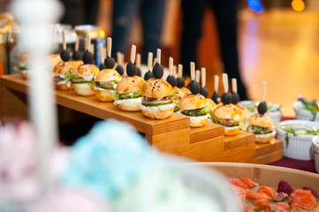 Snacks are ready for the party