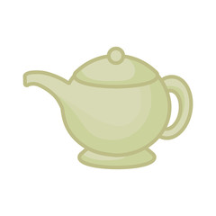 Porcelain teapot isolated