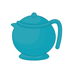 Porcelain teapot isolated