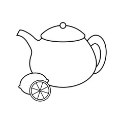 Natural lemon teapot