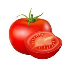 Red, fresh, tomato