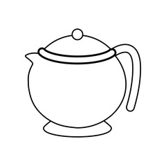 Porcelain teapot isolated