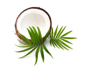 Coconut isolated on white 