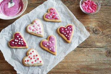 Heart shaped cookies