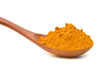 Turmeric isolated on white background.